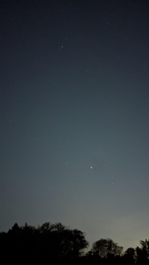 From my phone last night Visible are Altair Jupiter Saturn and the constellation of Sagittarius
