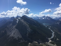 From the top of EEOR looking at Kananaskis Country Alberta Canada 