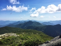 From the top of Mount Marcy in the Adirondacks High Peaks region New York 