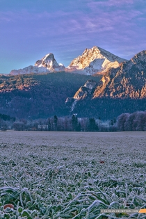 Frosty Sunrise in Berchtesgaden Bavaria 