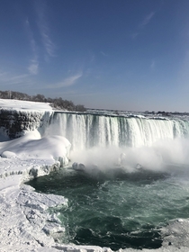Frozen Niagara Falls Ontario 