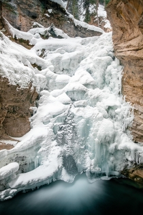 Frozen waterfalls are even better Banff Canada 