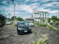 Fukushima exclusion zone parking lot  Full album in comments