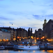 Gamla Stan in the night Stockholm