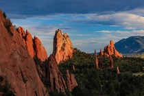 Garden of the Gods at Sunset - Colorado 