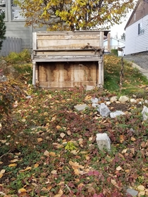 Garden variety abandoned Piano