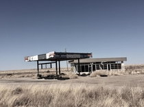 Gas station in Glenrio Texas