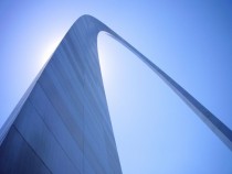 Gateway Arch in St Louis USA by Eero Saarinen and Hannskarl Bandel 