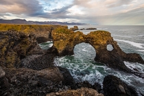 Gatklettur Rock Formation Arnarstapi Iceland 