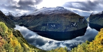 Geiranger Fjord in Norway - World Heritage Site - 