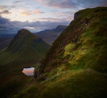 Getting to the top of the Quiraing just as the sunrise started to appear Quiraing Isle of Skye Scotland 