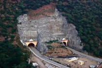 Ghat ki Guni twin-tunnel near Jawahar nagar bypass in Jhalana Hills 
