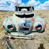 Ghost town car Niedpath Saskatchewan