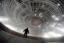 Ghosts of communism Abandoned communist party house in Buzludzha Bulgaria x
