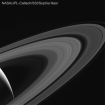 GIF from Cassini data of Saturn and its rings Processedassembled by me Res 