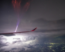 Gigantic Jet Lightning over India by Hung-Hsi Chang