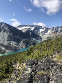 glacial lakes in the Niut Range British Columbia Canada 