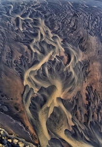 Glacial river patterns of Iceland 