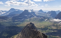 Glacier National Park from the summit of Pollock Mountain 