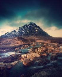 Glencoe in Scotland is a great place to take pictures of the moody weather and the raw nature 