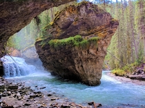 Going off the trail often offers the best views Johnston Canyon 