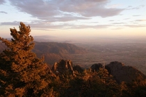Golden hour at Sandia Crest New Mexico  feet above sea level 