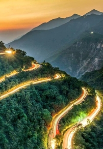 Golden road Uttarakhand India