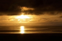 Golden sunset in Grundarfjrur Iceland 