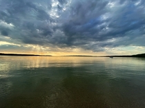 Golden sunset on Lake Charlevoix MI