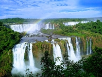 Gorgeous View Of The Worlds Largest Waterfall System Iguazu Falls Brazil 