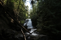 Gorgeous waterfall a short hike from the road So happy to live in this beautiful country Whitecroft Falls Sun Peaks BC CA 