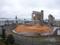 Grain storage silos in Queensland Australia 