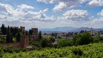 Granada Spain as seen from the Alhambra Calat Alhambra - The Red Palace 