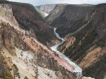 Grand Canyon of the Yellowstone in Yellowstone National Park 
