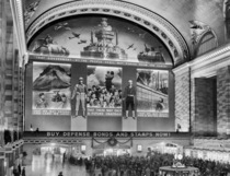 Grand Central Station transformed for a war bond drive circa  