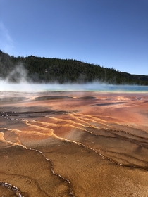Grand Prismatic Geyser in Yellowstone National Park 