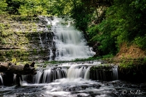 Great waterfall near Lake Wedington Arkansas 
