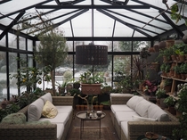 Greenhouse with sitting area Denmark 