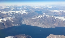 Greenland via Polar Route from Abu Dhabi to New York 
