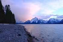 Greetings from the Tetons Taken last night from the shore of Jackson Lake WY 