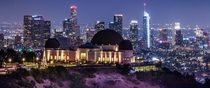 Griffith Observatory and downtown Los Angeles 