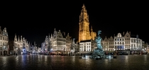 Grote Markt Antwerp Belgium  panel panoramaOC