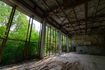 Gym hall in Pripyat Chernobyl 
