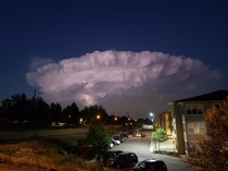 Had this crazy storm cloud pop up in denver last night