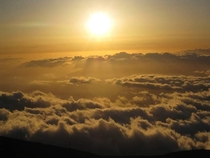 Haleakal National Park sunset Maui HI 