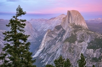 Half Dome at Dusk from Glacier Point 
