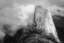 Half Dome in the clouds OC 