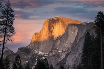 Half Dome Sunset - Yosemite National Park 