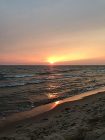 Half mile south of Grand Haven Pier 