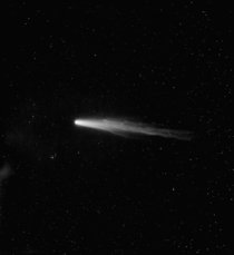 Halleys Comet - photographic plate taken in  x